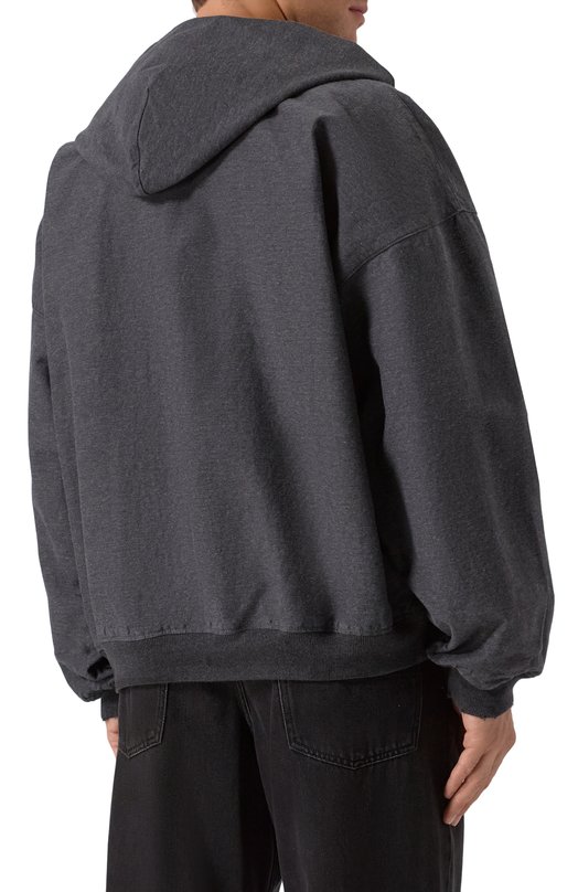 Хлопковая толстовка Balenciaga 838688/TSWB3 Серый  838688/TSWB3 Фото 4