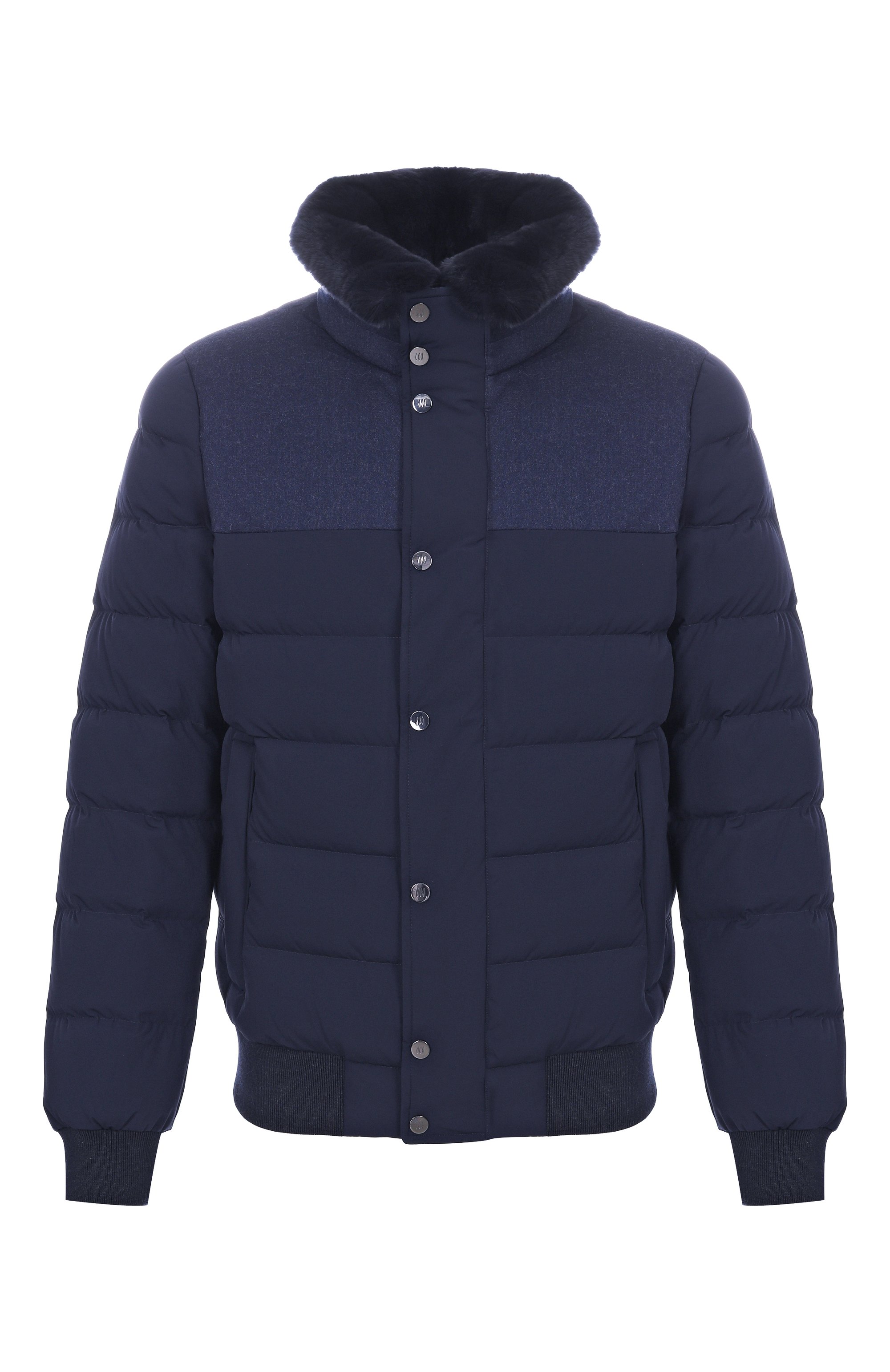 Пуховик с воротником из кролика HETREGO, арт. 8P512R/B0RIS, фото 1