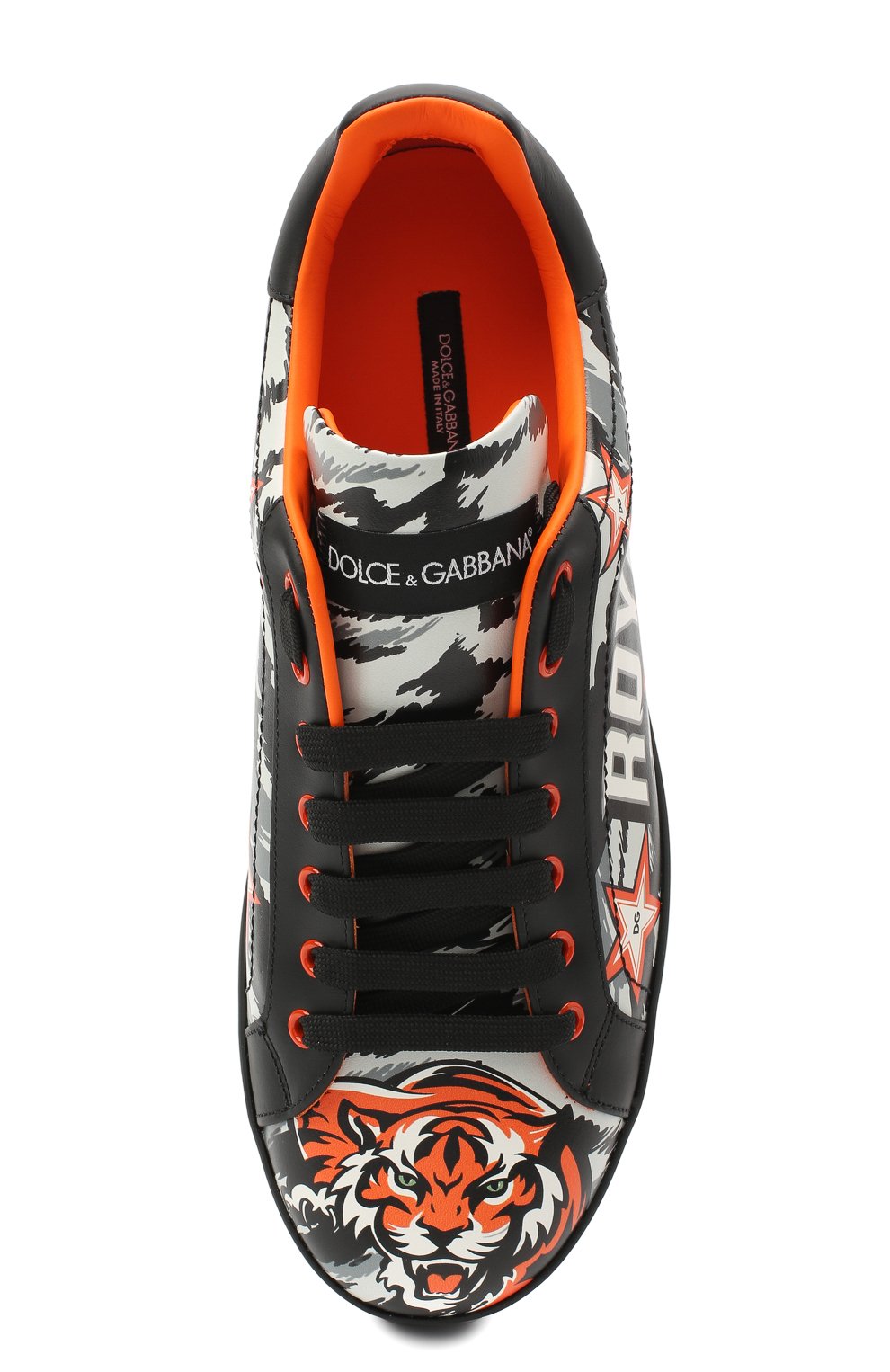 Кожаные кеды portofino DOLCE & GABBANA, арт. CS1772/AX909, фото 5