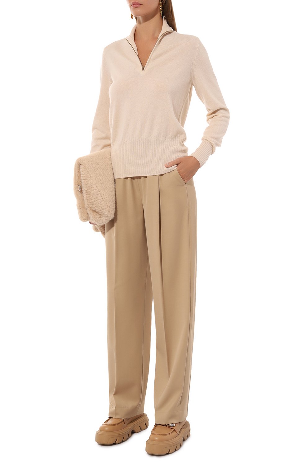 Шерстяные брюки AGNONA, арт. T70608E/U1129E, фото 2