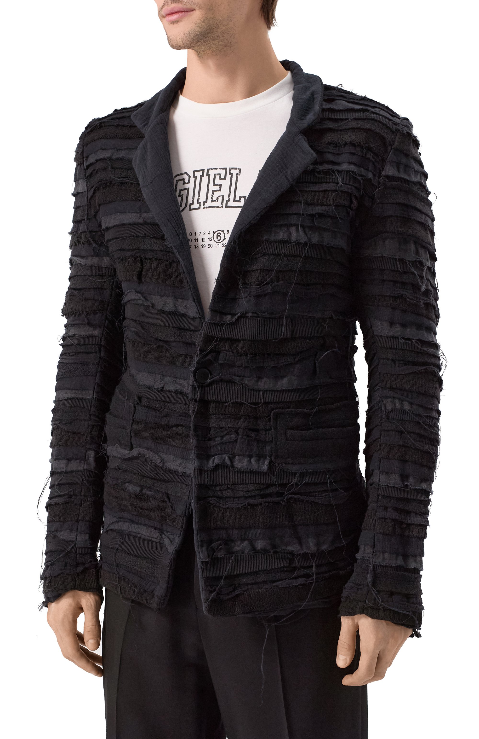 Комбинированный пиджак 139DEC, арт. SUT633-BK, фото 5