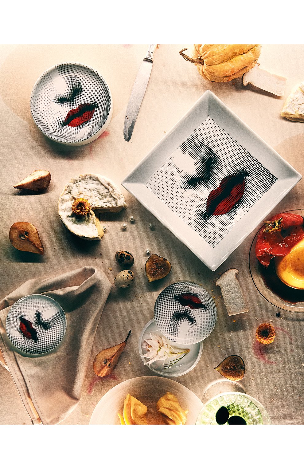 Квадратная тарелка tema e variazioni FORNASETTI разноцветного цвета по цене 42200 руб., арт. P32Y397, фото 3 Квадратная тарелка tema e variazioni FORNASETTI, арт. P32Y397, фото 3