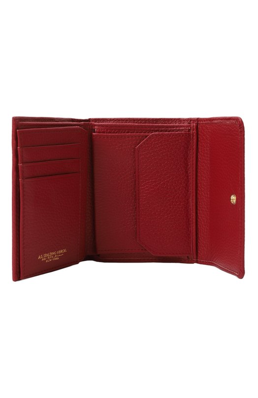 Кожаное портмоне A.G.SPALDING & BROS Красный, фото 3