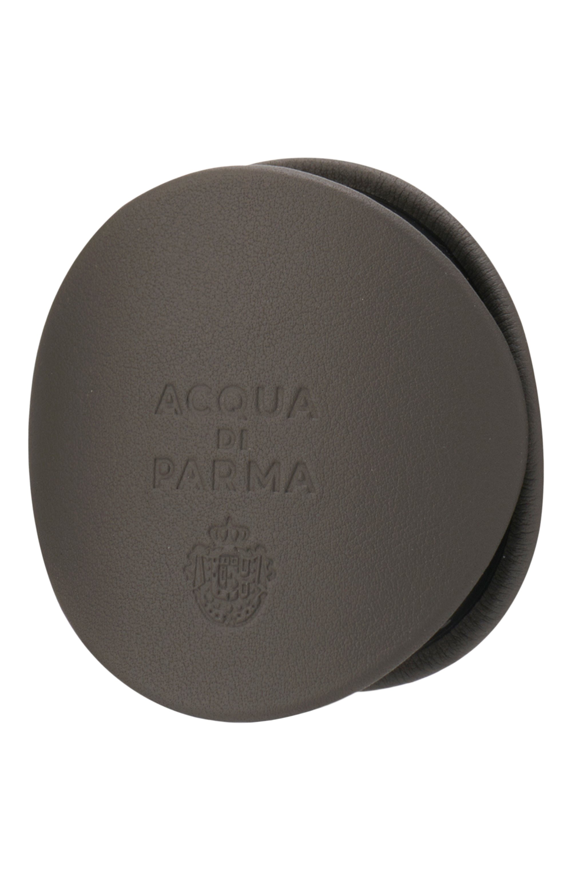 Кожаный чехол для аромадиффузора, темно-серый ACQUA DI PARMA темно-серого цвета по цене 15000 руб., арт. ADP081528, фото 2 Кожаный чехол для аромадиффузора, темно-серый ACQUA DI PARMA, арт. ADP081528, фото 2