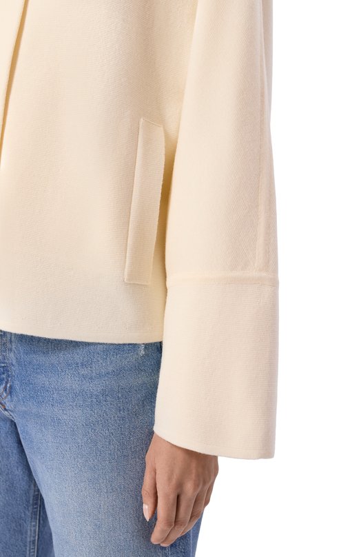 Шерстяной кардиган Max Mara MXMSP0RT Кремовый  MXMSP0RT Фото 5