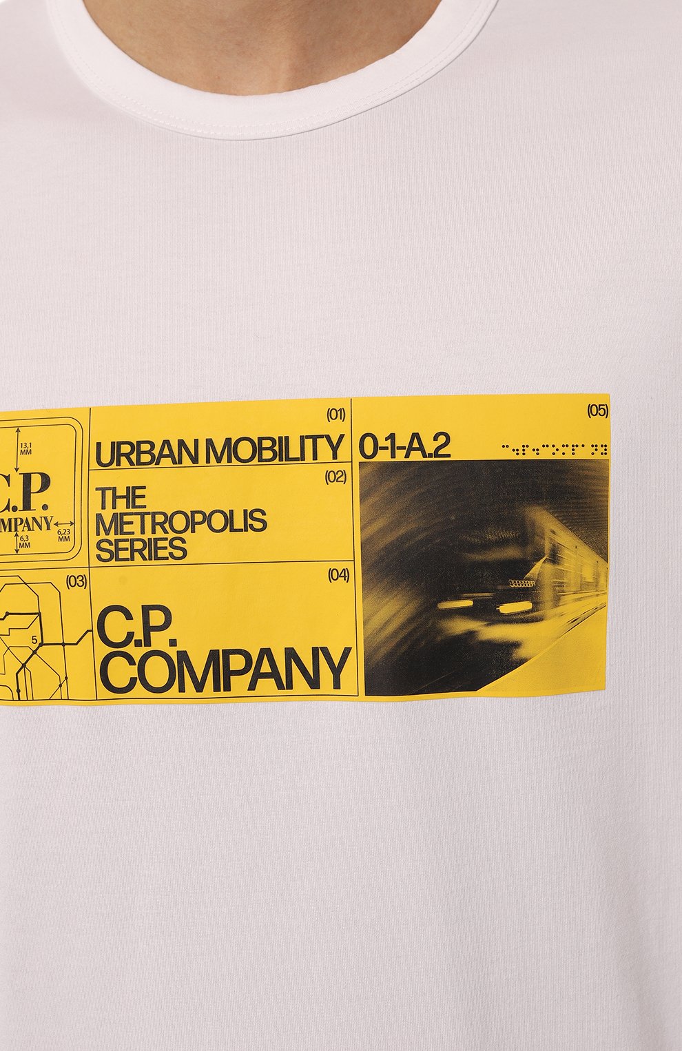 Хлопковая футболка C.P. COMPANY, арт. 16CLTS045A006370W, фото 5