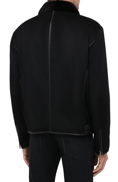 Куртка с отделкой из кожи крокодила ZILLI, арт. MAS-BRAQU-D0132/2004/CP0R, фото 4