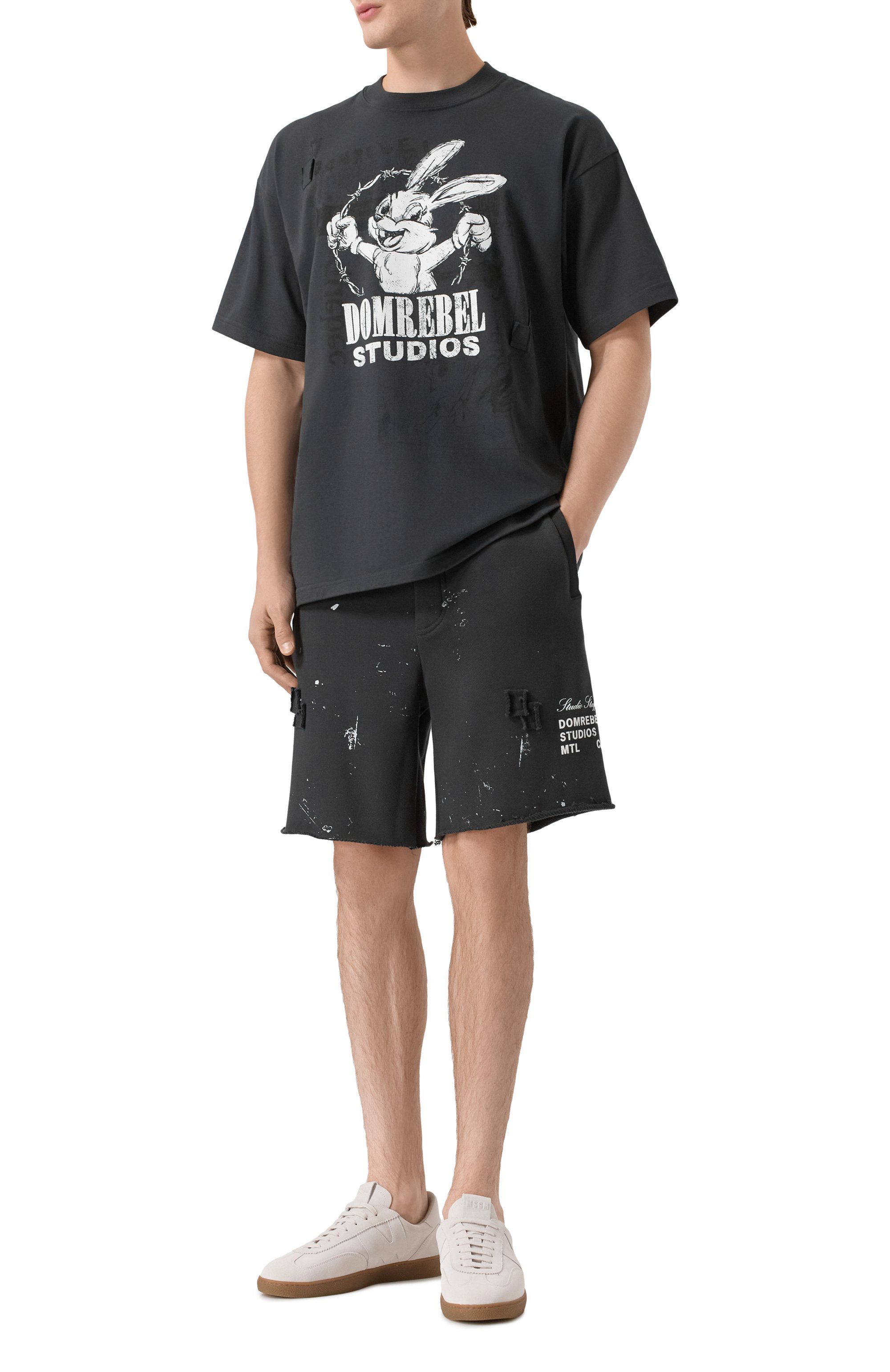 Хлопковая футболка DOMREBEL, арт. M BUNWIRE, фото 2