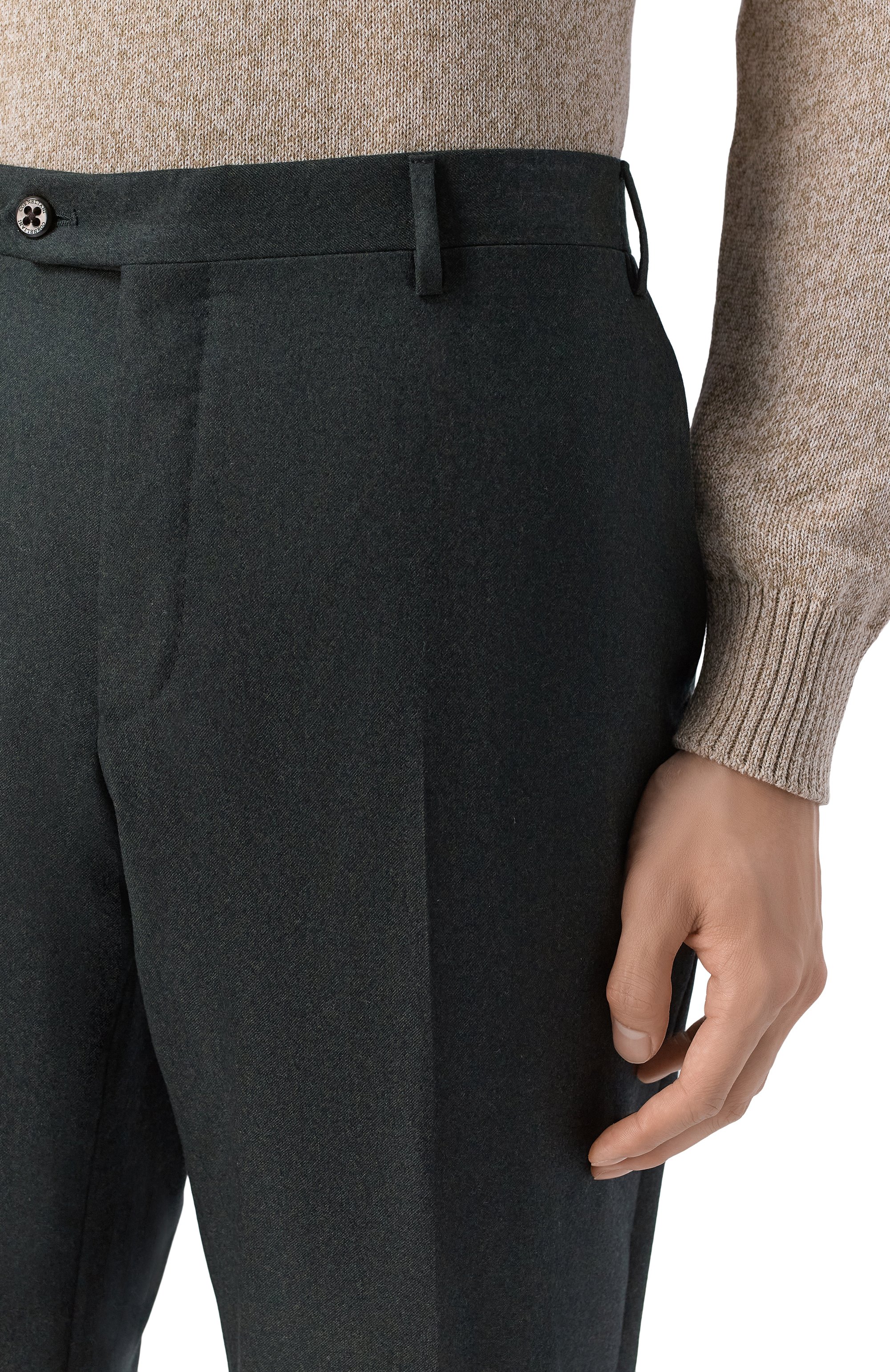 Шерстяные брюки CORNELIANI темно-серого цвета по цене 56450 руб., арт. 285B01/2A18111, фото 5 Шерстяные брюки CORNELIANI, арт. 285B01/2A18111, фото 5