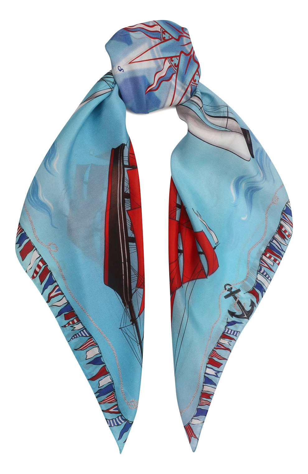 Шелковый платок алые паруса GOURJI, арт. T27RSAILS7R/1, фото 1