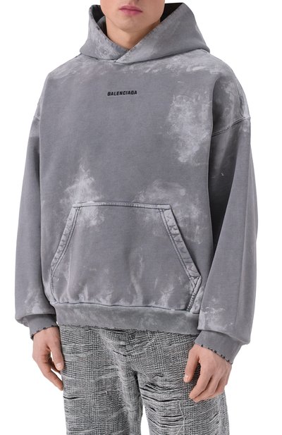 Хлопковое худи BALENCIAGA, арт. 767877/TRVI9, фото 3