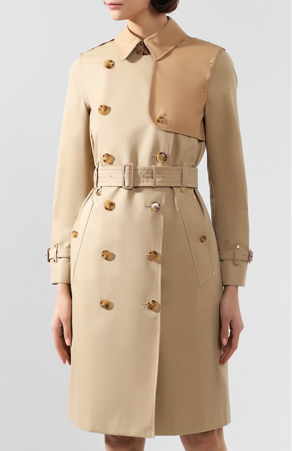 Хлопковый тренч herne BURBERRY бежевого цвета по цене 284000 руб., арт. 8018680, фото 3 Хлопковый тренч herne BURBERRY, арт. 8018680, фото 3