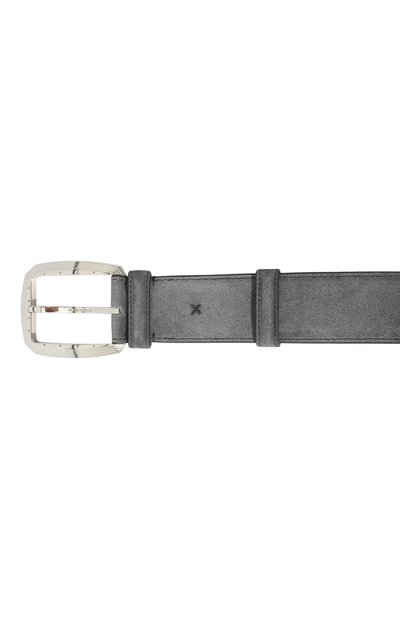 Замшевый ремень STEFANO RICCI серого цвета по цене 109000 руб., арт. N381SD/A570P, фото 4 Замшевый ремень STEFANO RICCI, арт. N381SD/A570P, фото 4