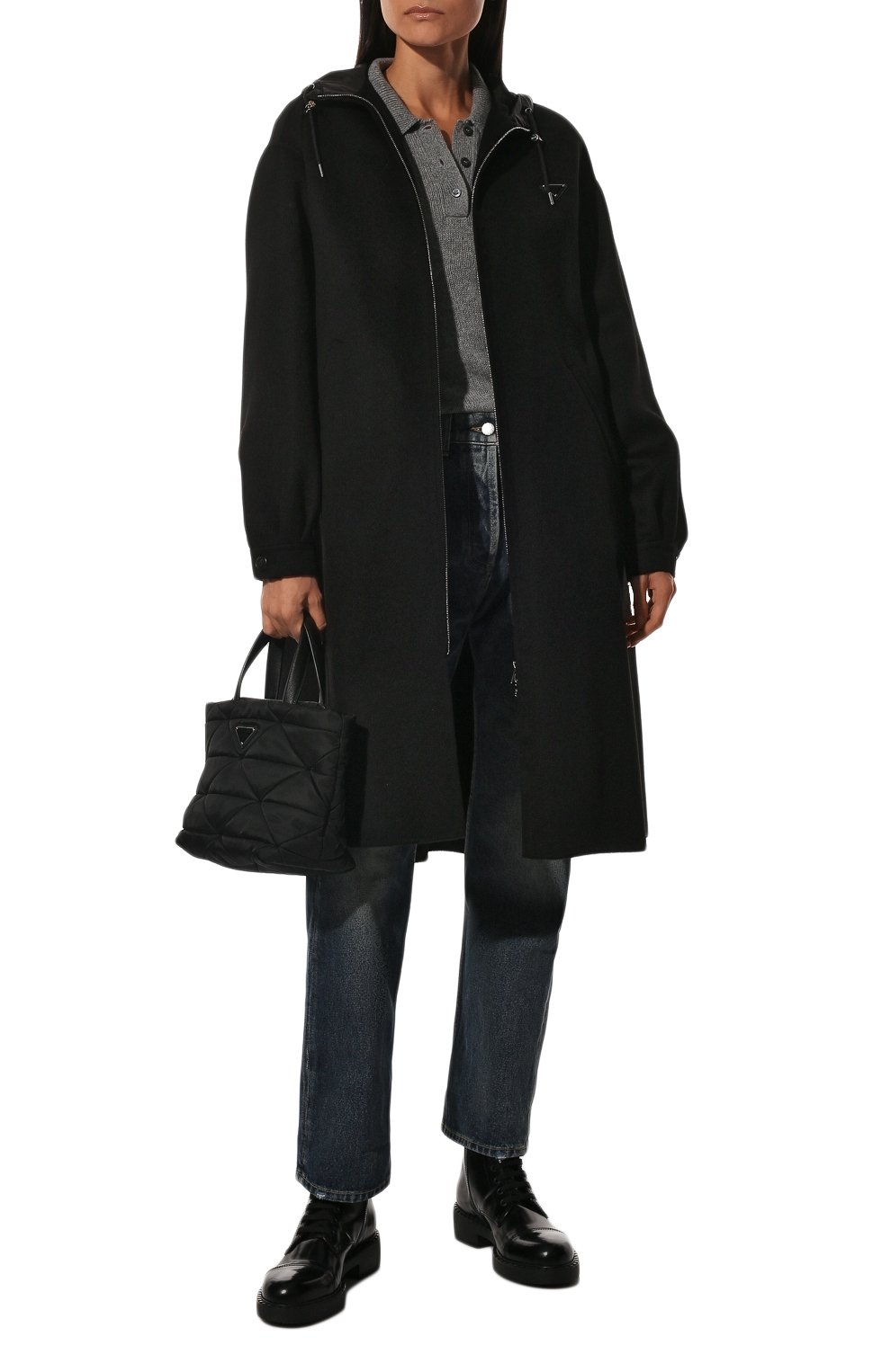 Кожаные ботинки PRADA, арт. 1T360M-055-F0002-B050, фото 2