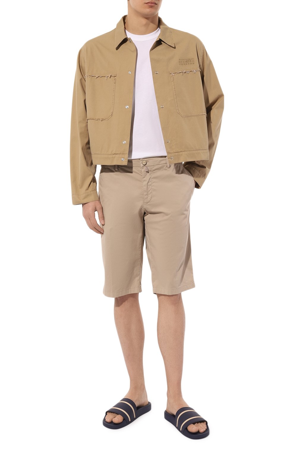 Хлопковые шорты KITON, арт. UFBLACK0600D, фото 2