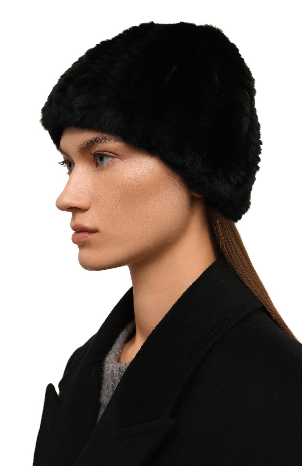 Меховая шапка из кролика YVES SALOMON, арт. 23WAA101XXKREX, фото 2