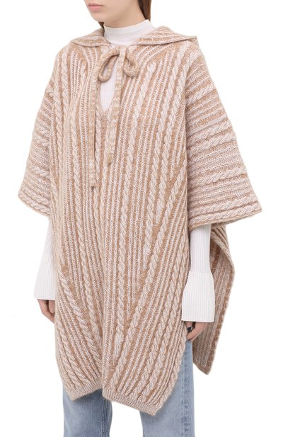 Шерстяное пончо CHLOÉ, арт. CHC20AMP61590, фото 3