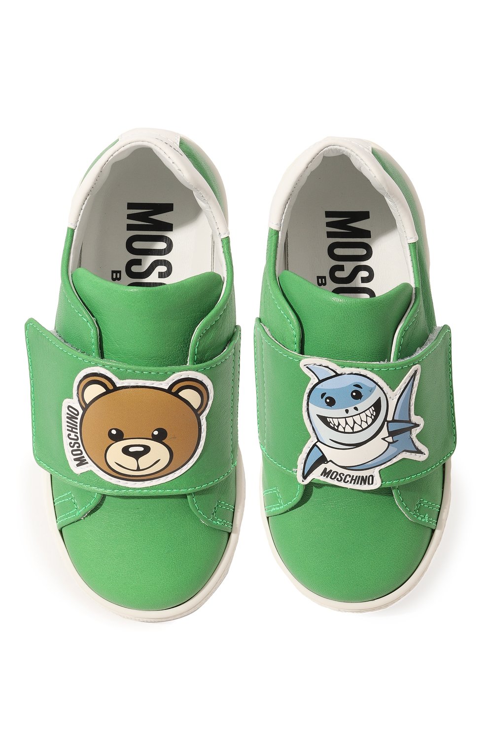 Кожаные кеды MOSCHINO, арт. 74344, фото 4