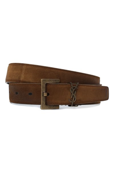 Замшевый ремень SAINT LAURENT, арт. 634437/0IS0B, фото 1