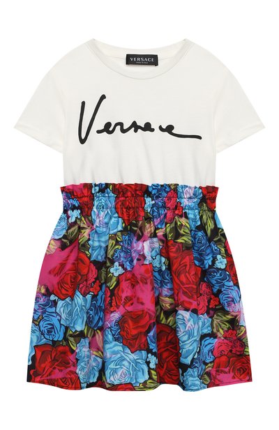 Хлопковое платье VERSACE, арт. YC000414/YA00079/4A-6A, фото 1