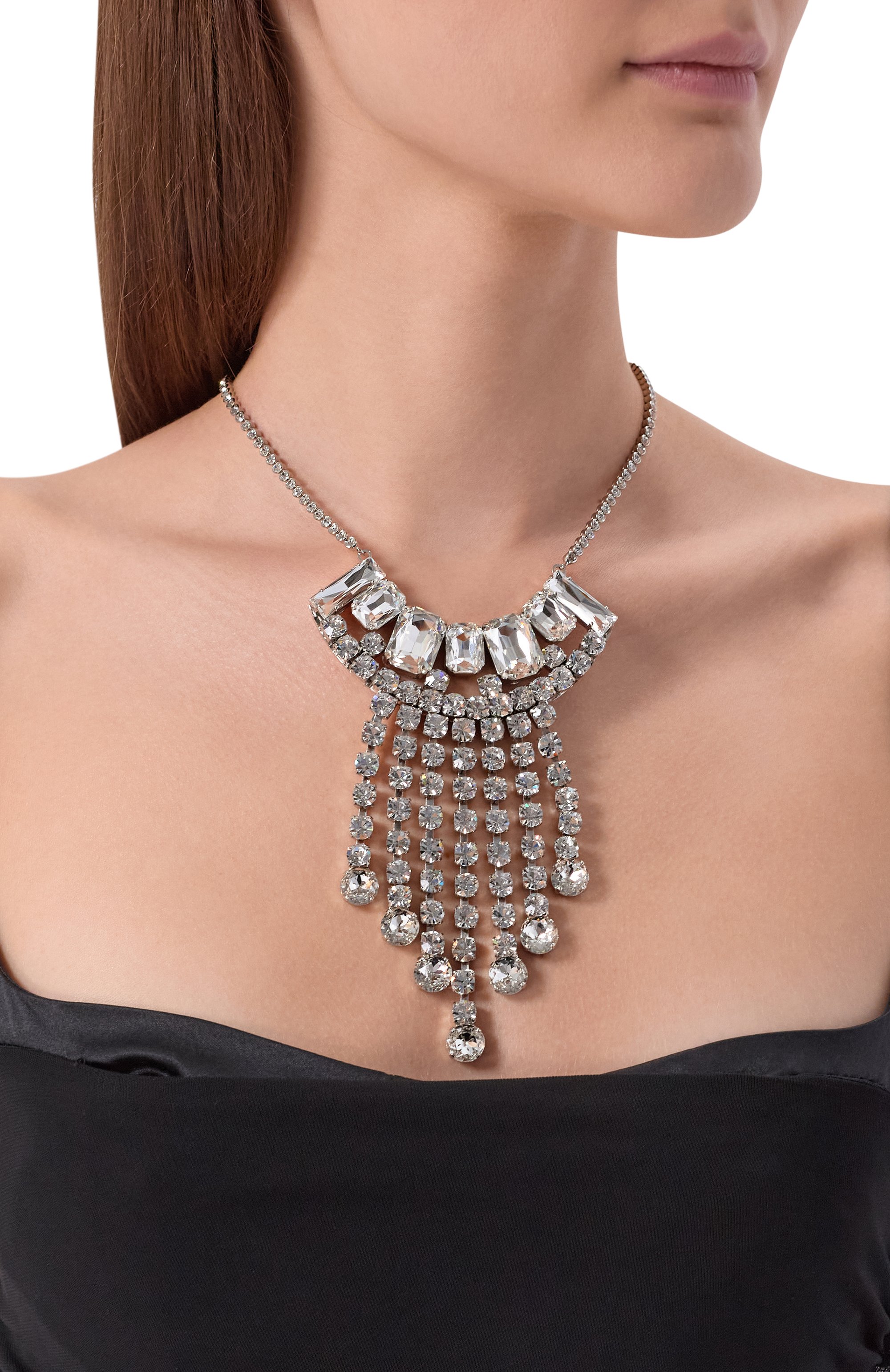 Колье DRIES VAN NOTEN серебряного цвета по цене 59850 руб., арт. 018272/0063, фото 2 Колье DRIES VAN NOTEN, арт. 018272/0063, фото 2