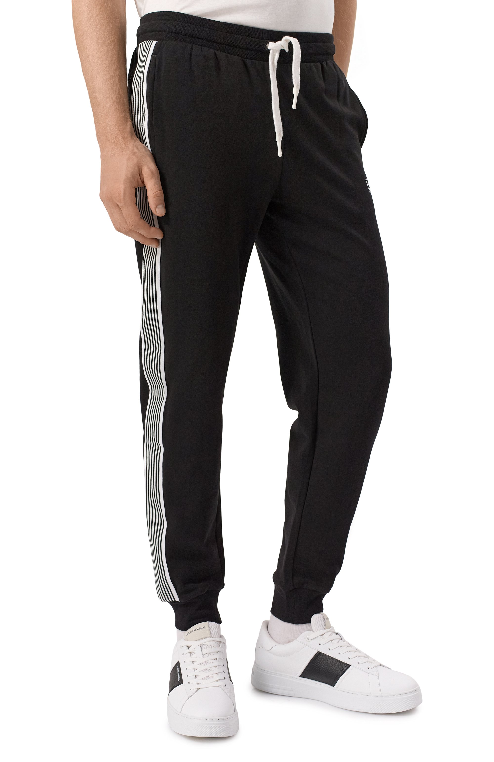 Хлопковые джоггеры EA7, арт. 6DPP69/PJ9FZ, фото 3