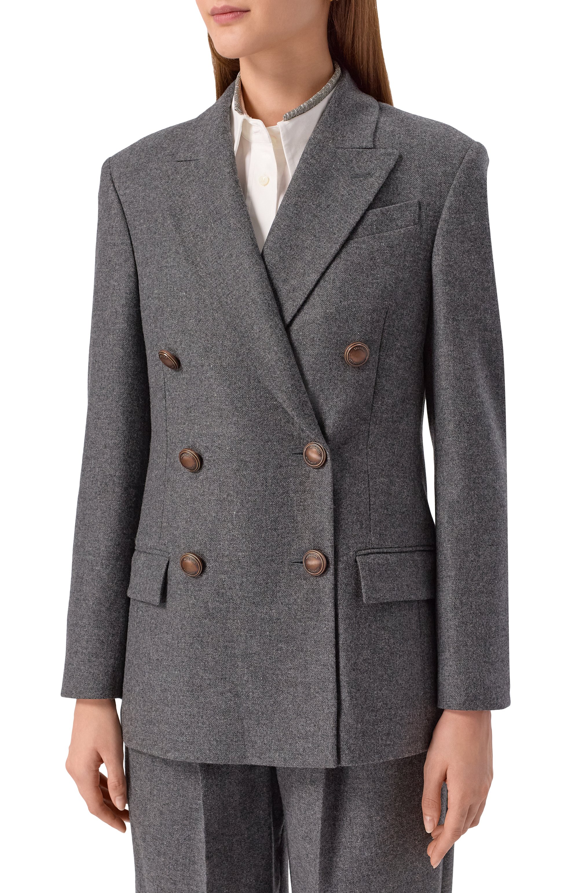 Шерстяной жакет BRUNELLO CUCINELLI, арт. MB1627054, фото 3