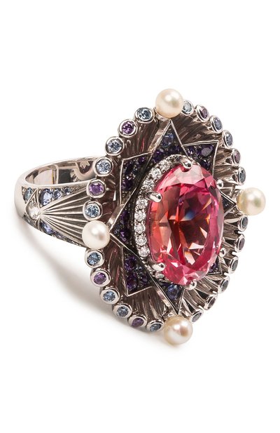 Кольцо royal star QUEENSBEE розового цвета по цене 92400 руб., арт. 101385/16,09, фото 1 Кольцо royal star QUEENSBEE, арт. 101385/16,09, фото 1