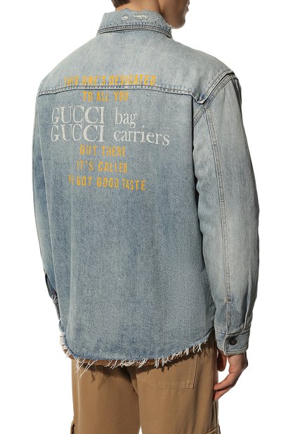 Джинсовая куртка-рубашка GUCCI, арт. 667998/XDBRP, фото 4