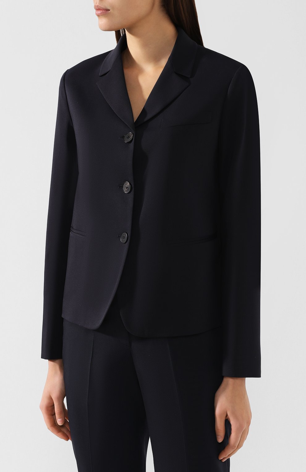 Шерстяной жакет JIL SANDER NAVY, арт. JNWM1514A/JM2124A, фото 3
