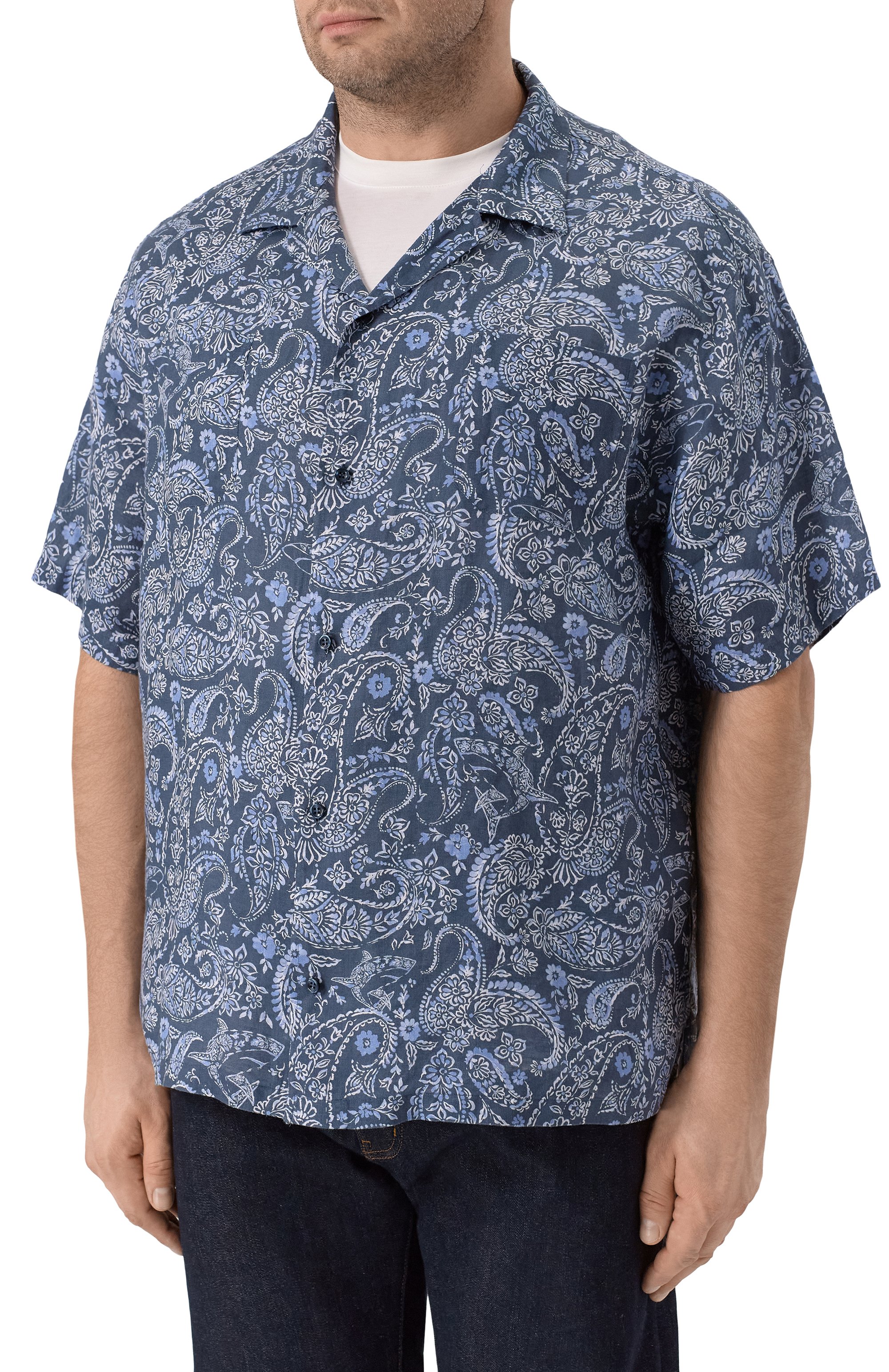 Льняная рубашка PAUL&SHARK, арт. 26413177_001, фото 3