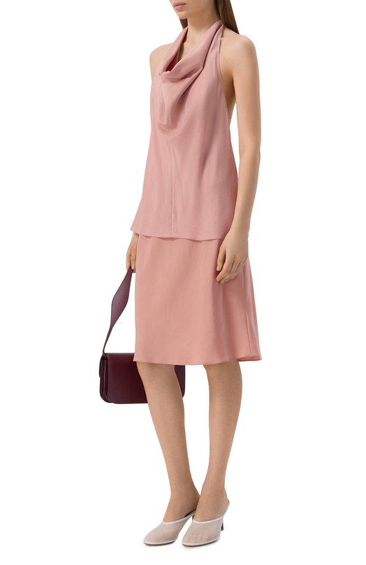 Шелковая юбка 12 STOREEZ 136982 Розовый  136982 Фото 2