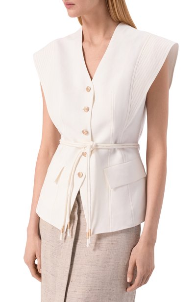 Жилет изо льна и вискозы FREEAGE, арт. WS26.VS027.2070.100, фото 3