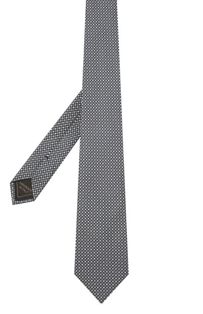 Шелковый галстук BRIONI темно-синего цвета по цене 25350 руб., арт. 062H00/01422, фото 2 Шелковый галстук BRIONI, арт. 062H00/01422, фото 2