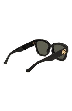 Женские солнцезащитные очки GUCCI черного цвета, арт. GG1550SK 001 | Фото 4 (Региональные ограничения белый список (Axapta Mercury): Не проставлено; Нос: Не проставлено; Тип очков: С/з; Материал: Пластик; Очки форма: Квадратные)