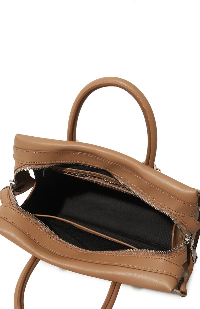 Женская сумка rodeo medium LANCEL бежевого цвета, арт. A12339 | Фото 5 (Сумки-технические: Сумки top-handle; Размер: medium; Материал: Натуральная кожа; Материал сплава: Проставлено; Ремень/цепочка: На ремешке; Драгоценные камни: Проставлено)