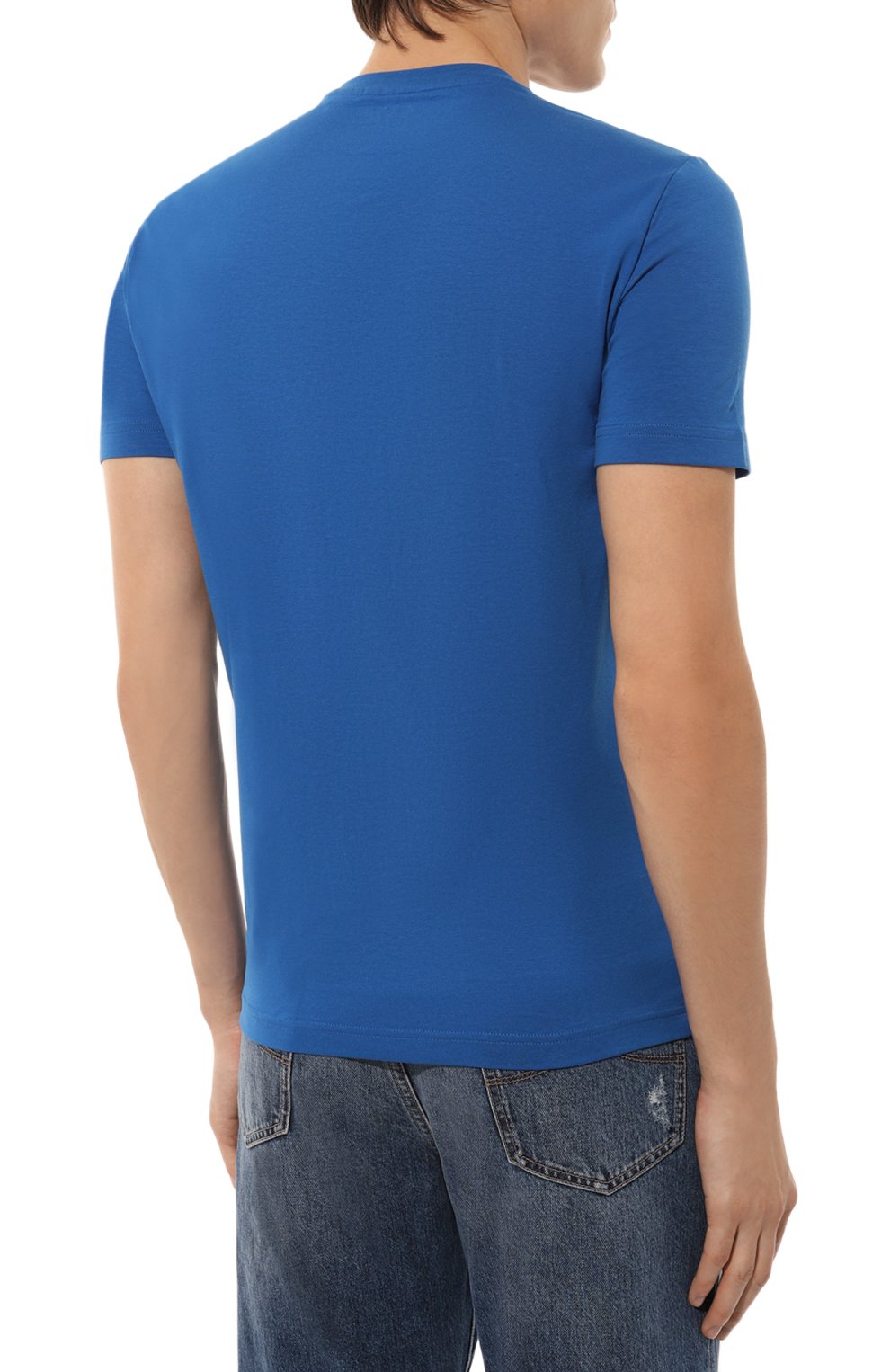 Хлопковая футболка EA7, арт. 6DPT62/PJVQZ/S, фото 4