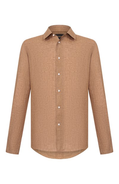 Льняная рубашка BOSS CAMEL, арт. 50560284, фото 1