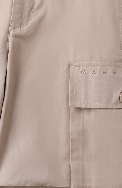 Хлопковые брюки-карго MARNI, арт. M01365/M00UV, фото 3