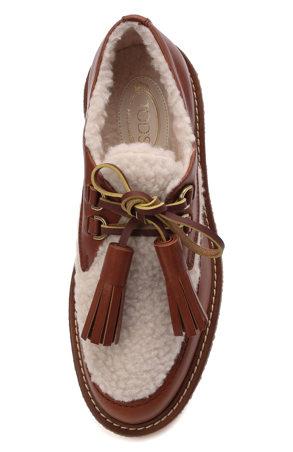 Комбинированные лоферы TOD’S, арт. XXW02K0FC80RJ4, фото 6