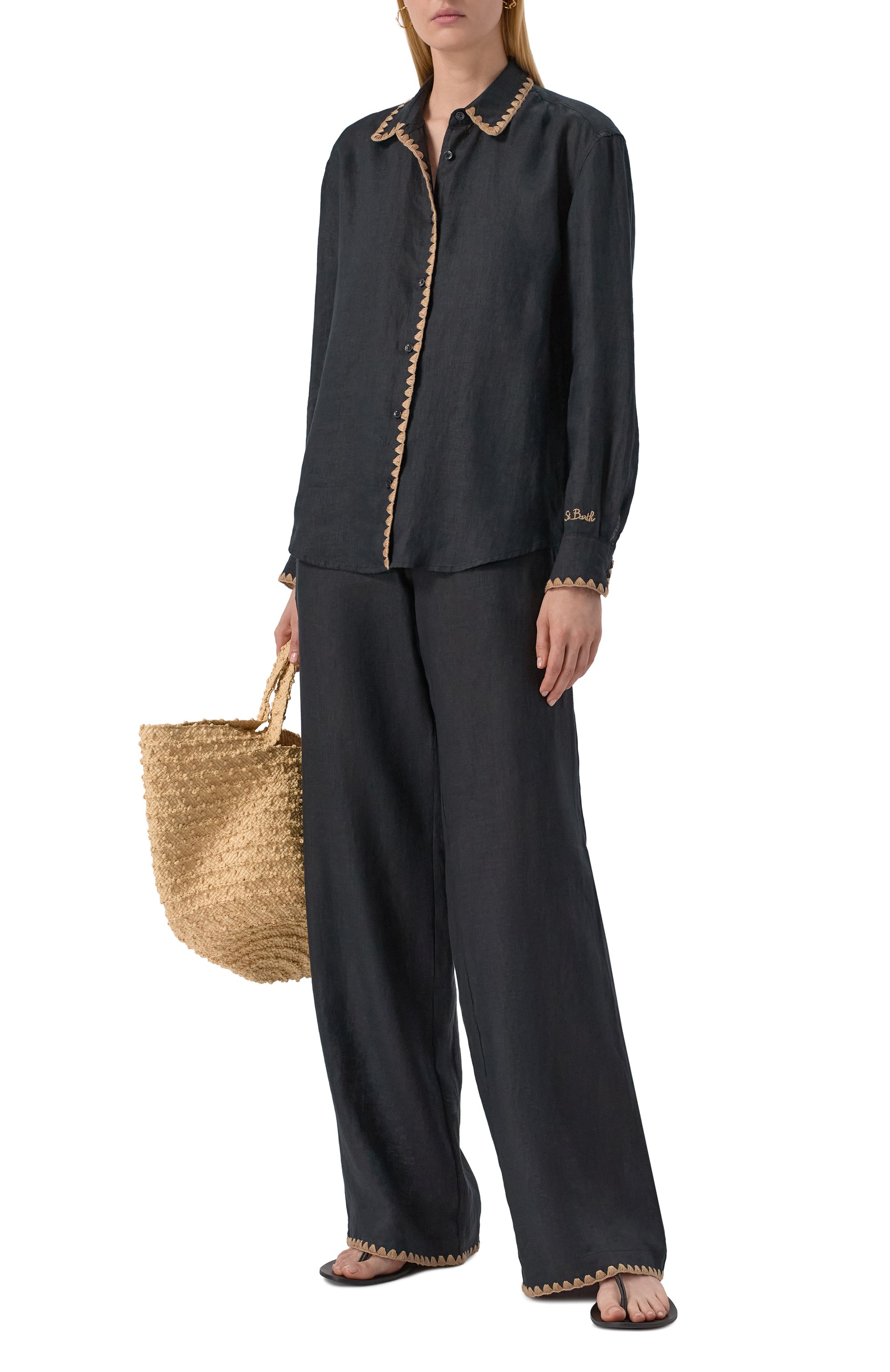 Льняная рубашка MC2 SAINT BARTH, арт. STBW MEREDITH/06868H, фото 2