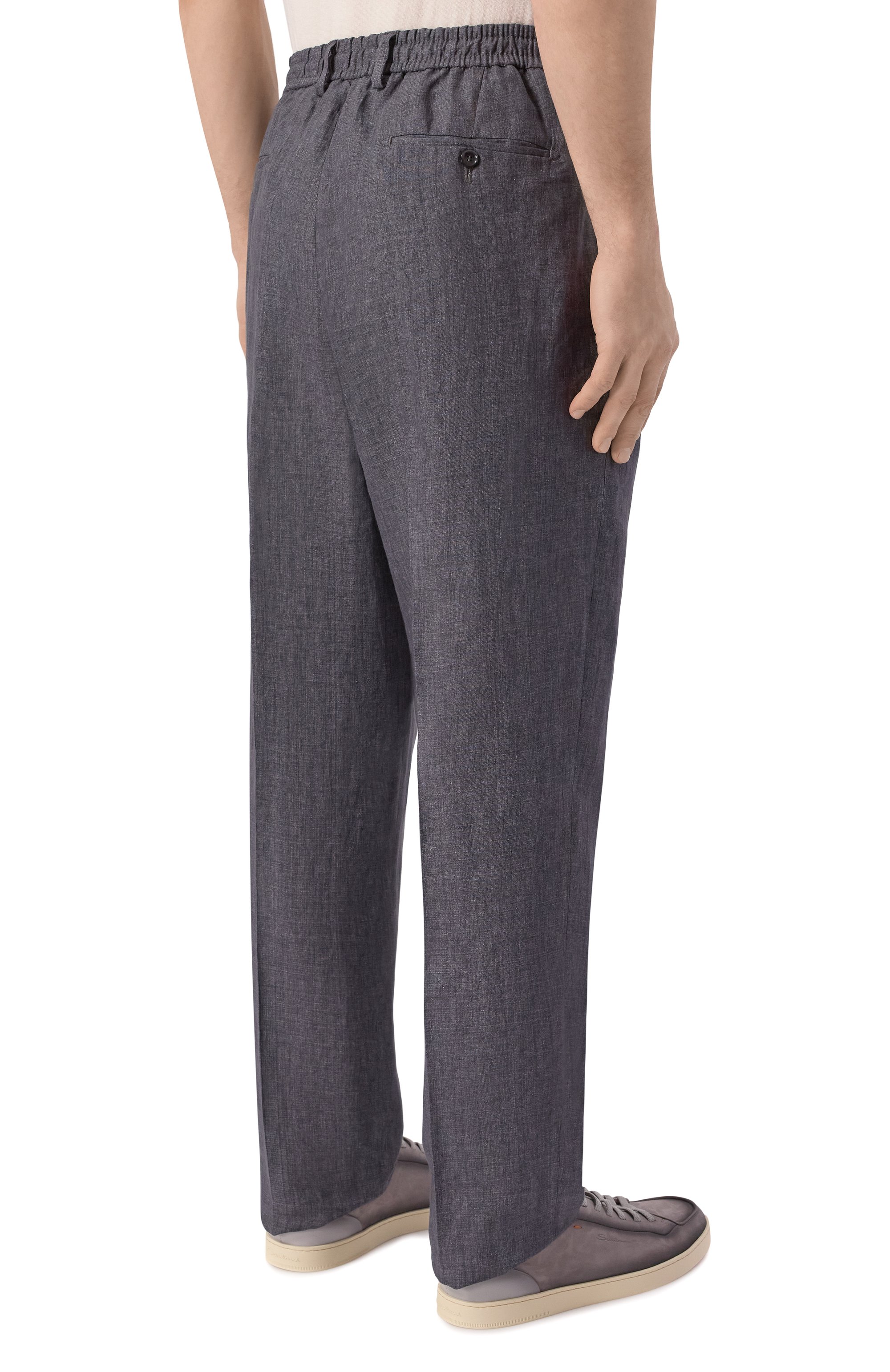 Льняные брюки ANDREA CAMPAGNA, арт. C0VENTSLFSAC/300118, фото 4