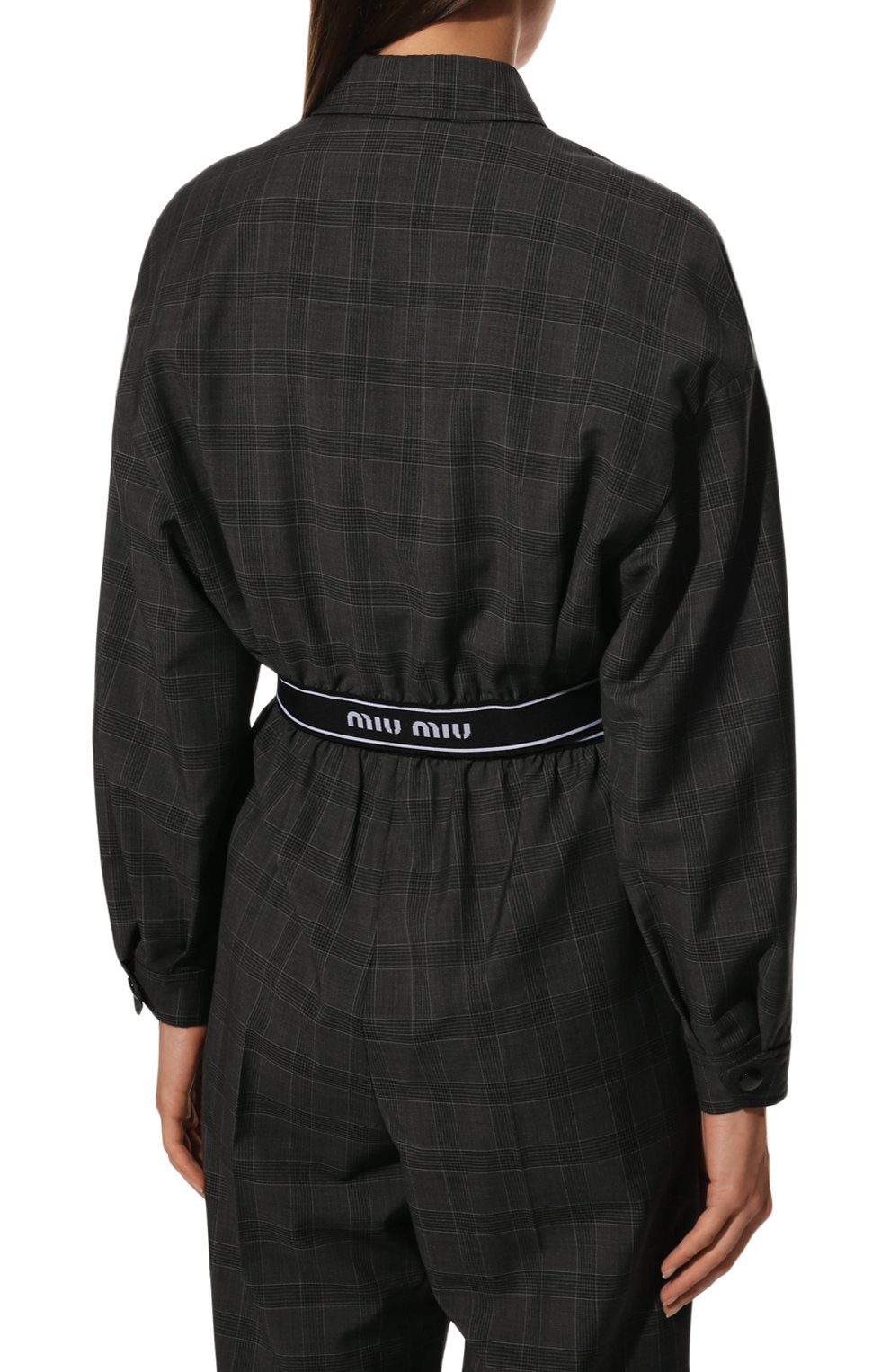 Шерстяной бомбер MIU MIU, арт. ML830-10KS-F0480, фото 4