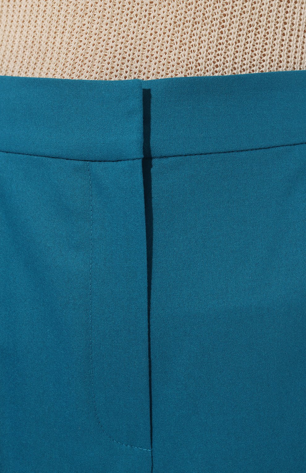 Шерстяные брюки AKHMADULLINA бирюзового цвета по цене 39900 руб., арт. 1123.3B012/W406, фото 5 Шерстяные брюки AKHMADULLINA, арт. 1123.3B012/W406, фото 5