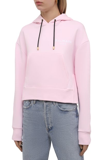 Хлопковое худи BALMAIN, арт. WF1JP000/B013, фото 3