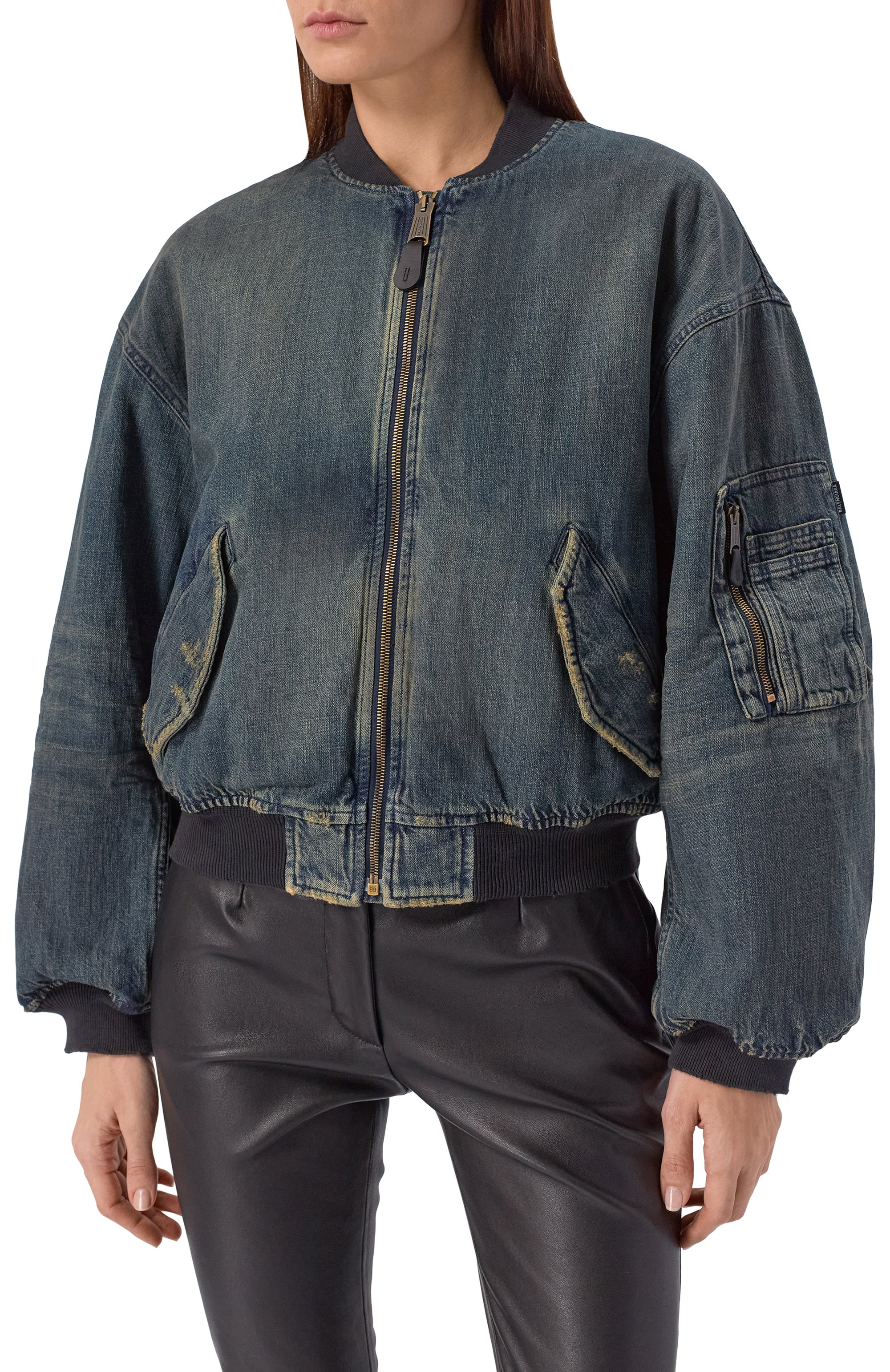 Джинсовый бомбер BALENCIAGA, арт. 851006/TTW76, фото 3