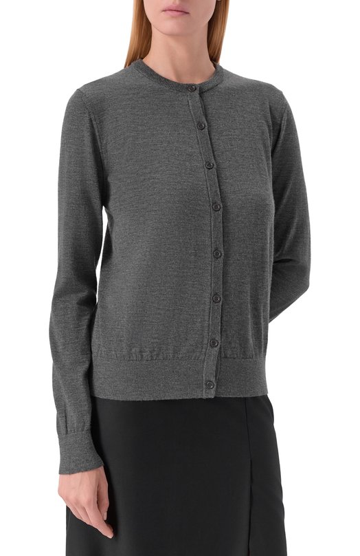 Кашемировый кардиган Dolce & Gabbana FXV09Z/JBW0P Серый  FXV09Z/JBW0P Фото 3