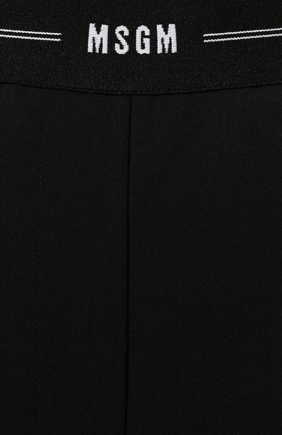 Шерстяные брюки MSGM черного цвета по цене 35600 руб., арт. 3341MDP20 227603, фото 5 Шерстяные брюки MSGM, арт. 3341MDP20 227603, фото 5