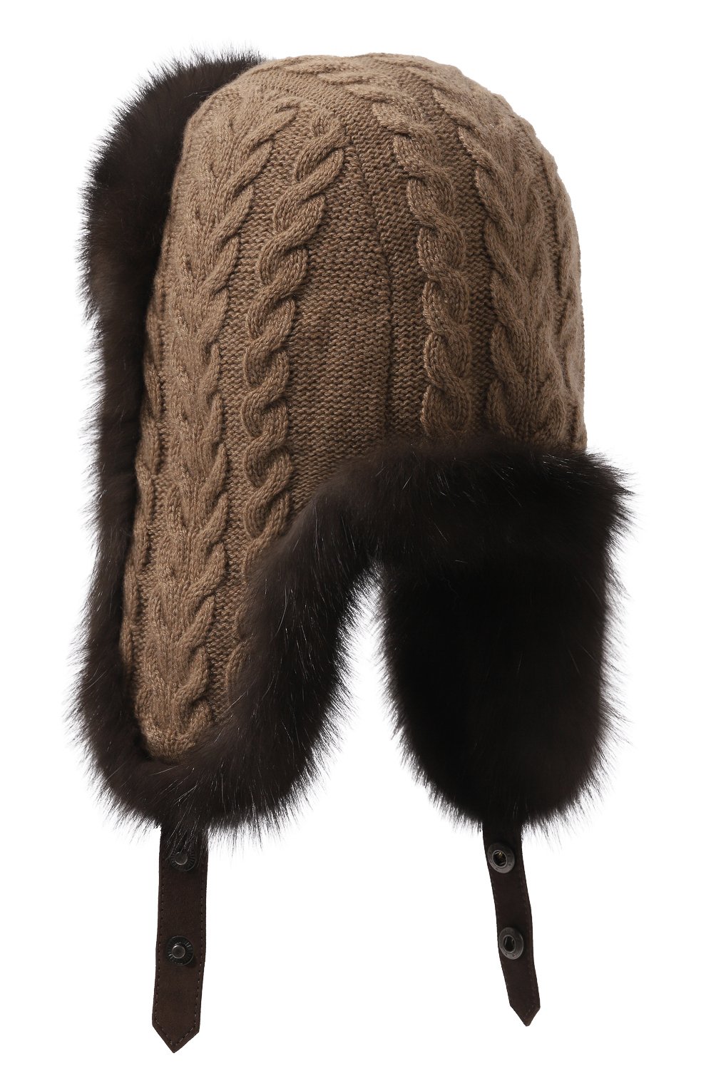 Шапка-ушанка из меха соболя BLACK SABLE, арт. BS-47CF1, фото 4