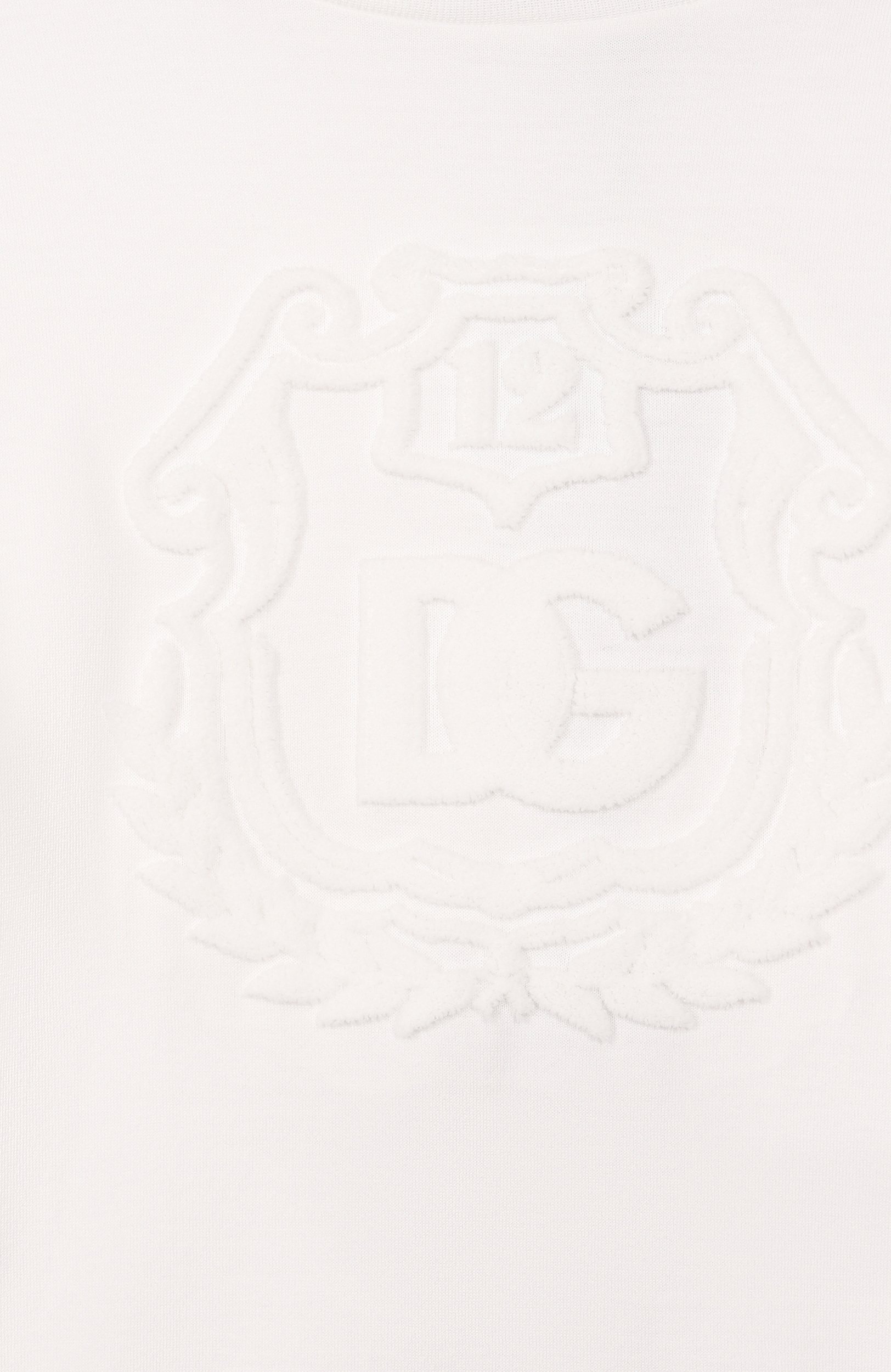 Хлопковая футболка DOLCE & GABBANA белого цвета по цене 29650 руб., арт. L4JTHU/G7P6R, фото 3 Хлопковая футболка DOLCE & GABBANA, арт. L4JTHU/G7P6R, фото 3